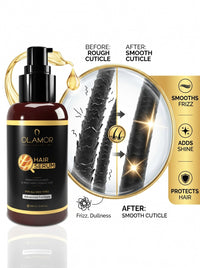 OLAMOR Vitamin-E Hair Serum with Macadamia Oil for Frizzy Hair & Healthier Hair Growth - 100ml
