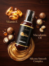 OLAMOR Vitamin-E Hair Serum with Macadamia Oil for Frizzy Hair & Healthier Hair Growth - 100ml