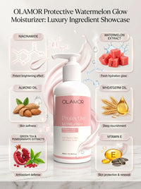 OLAMOR Protective Moisturiser watermelon glow with niaciamide