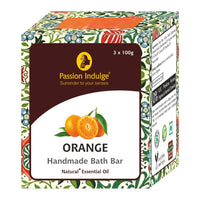 Passion Indulge Handmade Bath Bar Soap Orange Pack of 3