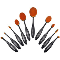 Majestique Allure Oval Makeup Brush Set Kit