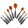 Majestique Allure Oval Makeup Brush Set Kit