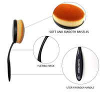Majestique Allure Oval Makeup Brush Set Kit