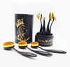 Majestique Premium Case Soft Makeup Brush Set Oval Kit