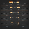 Majestique Premium Case Soft Makeup Brush Set Oval Kit