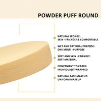 Majestique Cotton Powder Puffs With 2 Free Cosmetic Sticks Combo