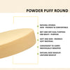 Majestique Cotton Powder Puffs With 2 Free Cosmetic Sticks Combo