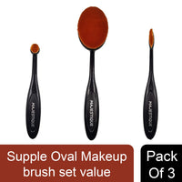 Majestique Supple Oval Makeup Brushes Set 1 Kit
