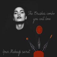 Majestique Supple Oval Makeup Brushes Set 1 Kit