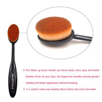 Majestique Supple Oval Makeup Brushes Set 3 Kit