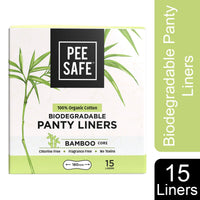 Pee Safe 100% Organic Cotton, Biodegradable Panty Liners