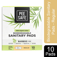 Pee Safe Organic Cotton, Biodegradable Sanitary Pads