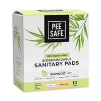 Pee Safe Organic Cotton, Biodegradable Sanitary Pads