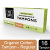Pee Safe Organic Cotton Tampon 16 Tampons