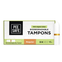 Pee Safe Organic Cotton Tampon 16 Tampons