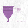 Pee Safe Reusable Menstrual Cup with Medical Grade Silicone for Women Large 1 Piece