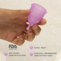 Pee Safe Reusable Menstrual Cup with Medical Grade Silicone for Women Large 1 Piece