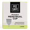 Pee Safe Reusable Menstrual Cup with Medical Grade Silicone for Women Extra Small 1 Piece