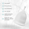 Pee Safe Reusable Menstrual Cup with Medical Grade Silicone for Women Extra Small 1 Piece