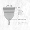 Pee Safe Reusable Menstrual Cup with Medical Grade Silicone for Women Extra Small 1 Piece