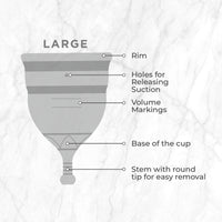 Pee Safe Reusable Menstrual Cup with Medical Grade Silicone for Women Extra Small 1 Piece