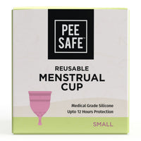 Pee Safe Reusable Menstrual Cup with Medical Grade Silicone for Women Small 1 Piece