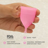 Pee Safe Reusable Menstrual Cup with Medical Grade Silicone for Women Small 1 Piece