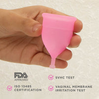 Pee Safe Reusable Menstrual Cup with Medical Grade Silicone for Women Small 1 Piece