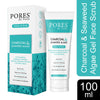 PORES Be Pure Charcoal & Seaweed Algae Gel Face Scrub With Bamboo Charcoal Powder, Organic Seaweed Powder & Vetiver Grass 100 ml
