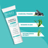 PORES Be Pure Charcoal & Seaweed Algae Gel Face Scrub With Bamboo Charcoal Powder, Organic Seaweed Powder & Vetiver Grass 100 ml