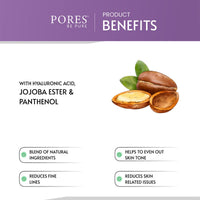 PORES Be Pure Hydro Boost Face Toner With Hyaluronic Acid, Jojoba Ester & Panthenol 100 ml