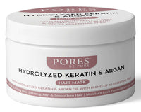 PORES Be Pure Keratin & Argan Oil Hair Mask With Hydrolyzed Keratin & Argan Oil With Blend Of 10 Essential Oils 200 gm
