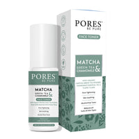 PORES Be Pure Matcha Green Tea & Chamomile Face Toner With Organic Matcha Green Tea Powder, Chamomile Essential Oil & Ylang 100 ml