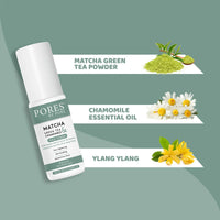 PORES Be Pure Matcha Green Tea & Chamomile Face Toner With Organic Matcha Green Tea Powder, Chamomile Essential Oil & Ylang 100 ml