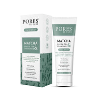 PORES Be Pure Matcha Green Tea & Chamomile Face Wash With Organic Matcha Green Tea Powder, Chamomile Essential Oil & Ylang 100 ml