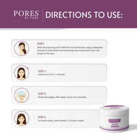 PORES Be Pure Onion Hair Mask With Cold Pressed Red Seed Oil, Fenugreek & Chia Seeds 200 gm