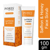 PORES Be Pure Saffron & Honey Face Scrub With Hydrolyzed Honey, Indian Saffron & Milk Proteins 100 gm