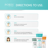 PORES Be Pure Seaweed Algae & Charcoal Face Wash With Bamboo Charcoal Powder, Organic Seaweed Powder & Vetiver Grass 100 ml