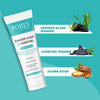 PORES Be Pure Seaweed Algae & Charcoal Face Wash With Bamboo Charcoal Powder, Organic Seaweed Powder & Vetiver Grass 100 ml