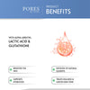 PORES Be Pure Skin Brightening & Exfoliating Face Toner With Alpha Arbutin, Lactic Acid & Glutathione 100 ml