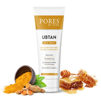 PORES Be Pure Ubtan Face Wash With Hydrolyzed Honey, Turmeric & Sandalwood 100 gm