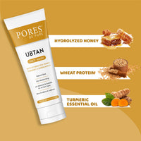 PORES Be Pure Ubtan Face Wash With Hydrolyzed Honey, Turmeric & Sandalwood 100 gm
