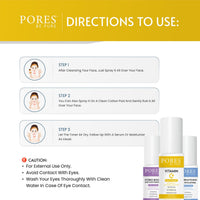 PORES Be Pure Vitamin C Face Toner With Vitamin C, Niacinamide & Jojoba Ester 100 ml