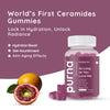 Purna Gummies Ceramides Skin Nourishment, Hydration, Glow & Anti-Aging Support, Passion Fruit Flavor, 1 Daily, 30 Gummies - Sampurna