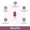 Purna Gummies Ceramides Skin Nourishment, Hydration, Glow & Anti-Aging Support, Passion Fruit Flavor, 1 Daily, 30 Gummies - Sampurna