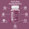 Purna Gummies Ceramides Skin Nourishment, Hydration, Glow & Anti-Aging Support, Passion Fruit Flavor, 1 Daily, 30 Gummies - Sampurna