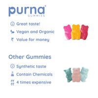 Purna Gummies Kids Multivitamin Gummies For Growth, Immunity And Health 30 Gummies