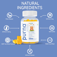 Purna Gummies Kids Multivitamin Gummies For Growth, Immunity And Health 30 Gummies