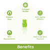 Purna Gummies Retinal Glow, Collagen Builder, Anti-Aging & Radiant Skin Support, Green Apple Flavor, 1 Daily, 30 Gummies - Sampurna