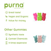 Purna Gummies Retinal Glow, Collagen Builder, Anti-Aging & Radiant Skin Support, Green Apple Flavor, 1 Daily, 30 Gummies - Sampurna